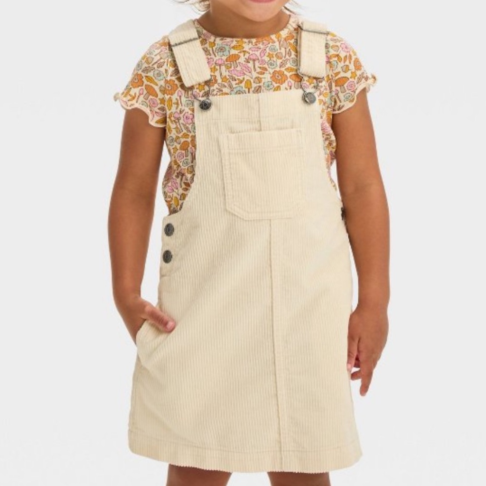 Sleeveless corduroy skirtall (shirt not included)